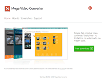 Tablet Screenshot of megavideoconverter.com